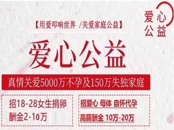 万安捐卵助孕生子 爱心志愿者招募